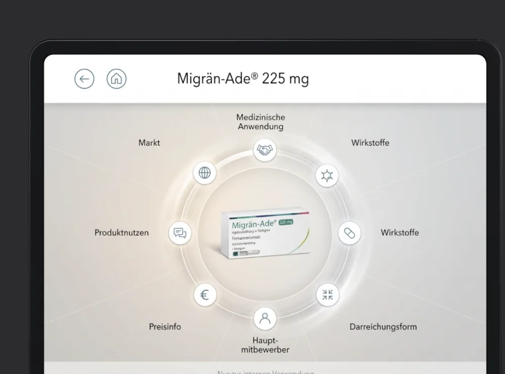Screenshot der iPad-Schulungs-App TrainingsApp